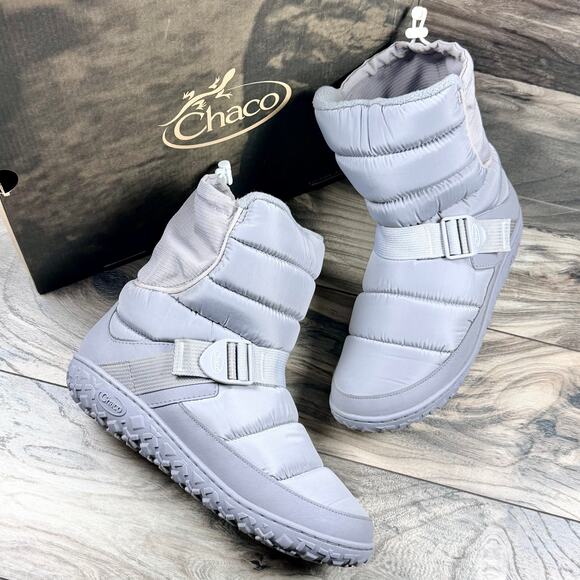 Chaco Shoes - NIB Chaco Ramble Puff Tall Winter Boots 10M Ash Gray Puffer
